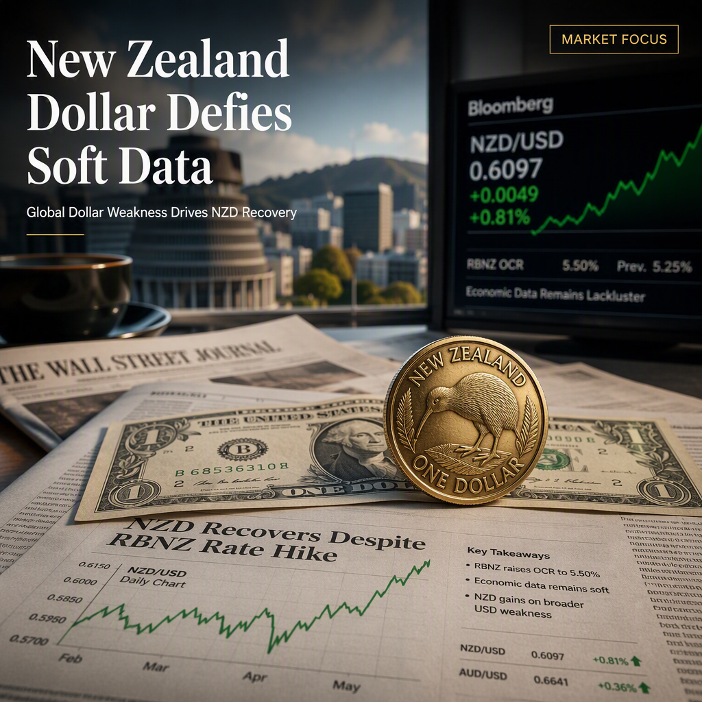 New Zealand Dollar Recovers Losses Despite Lackluster Domestic Data and RBNZ Rate Hike