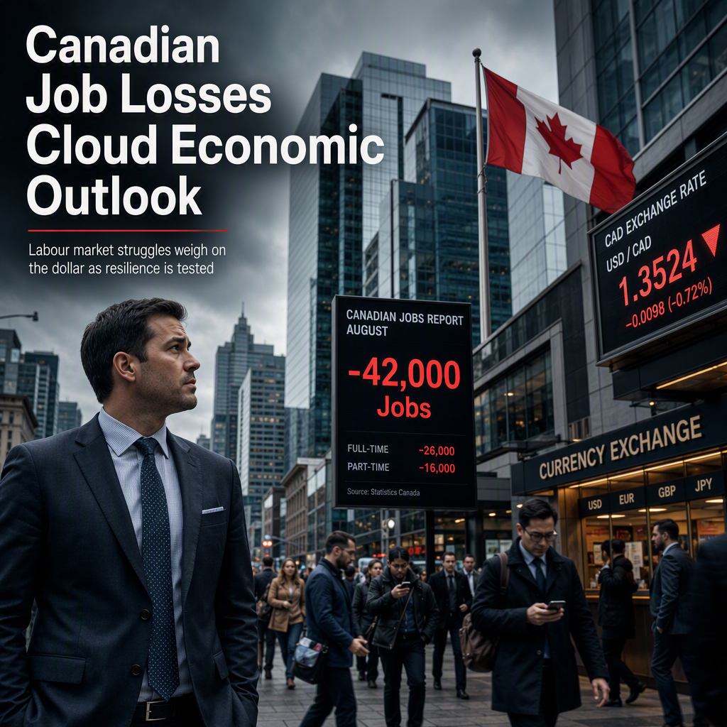Canadian Job Losses in August Weigh on Labour Market Outlook and Canadian Dollar Performance
