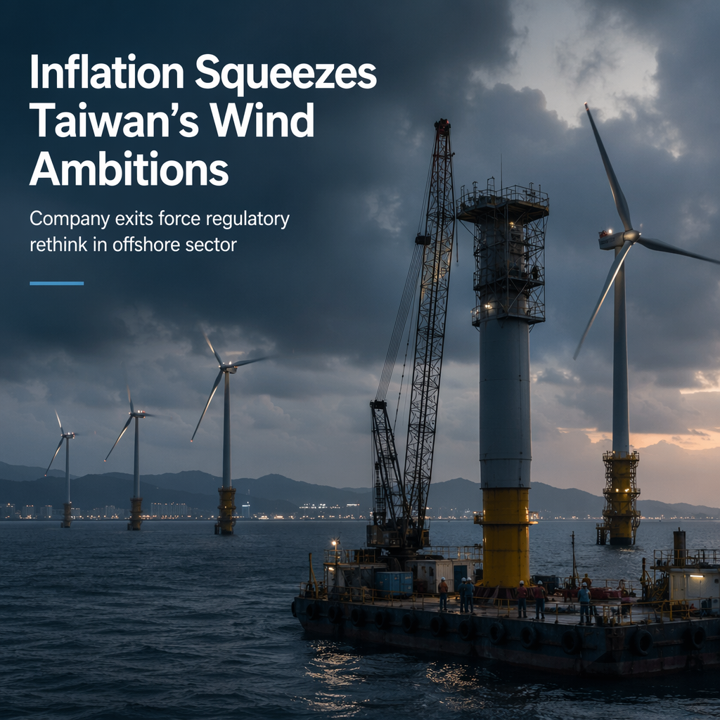 Inflation Pressures Threaten Taiwan's Offshore Wind Expansion as Companies Exit Market