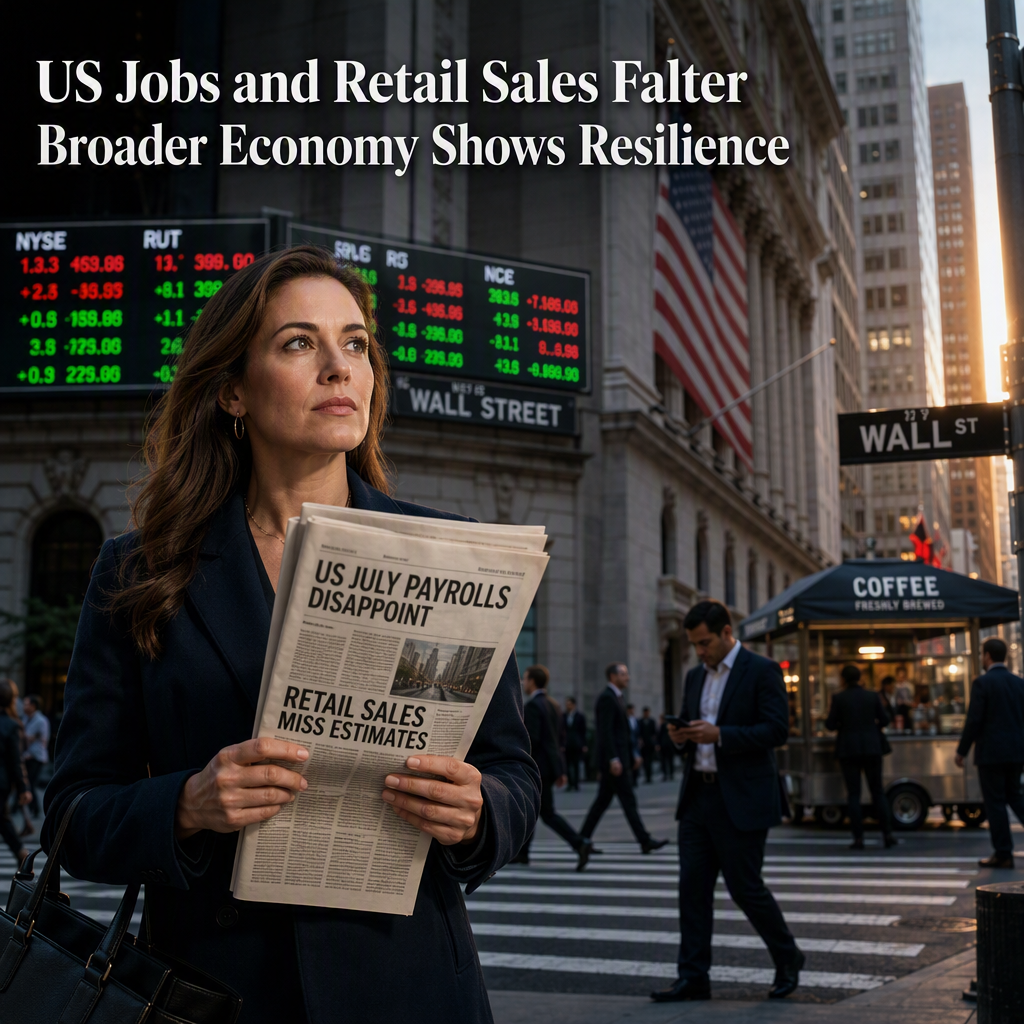 US July Payrolls and Retail Sales Disappoint, But Broader Economy Shows Resilience