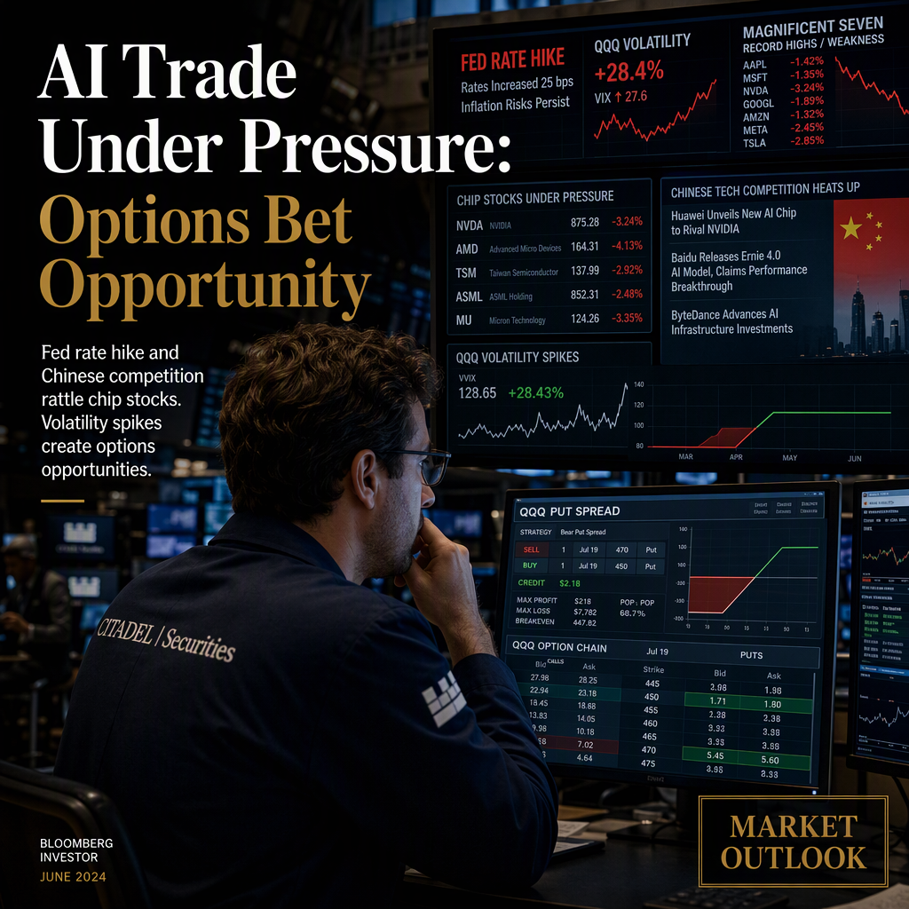 AI Trade Faces Pressure Amid Fed Rate Hike and Chinese Competition; Options Market Offers Opportunity