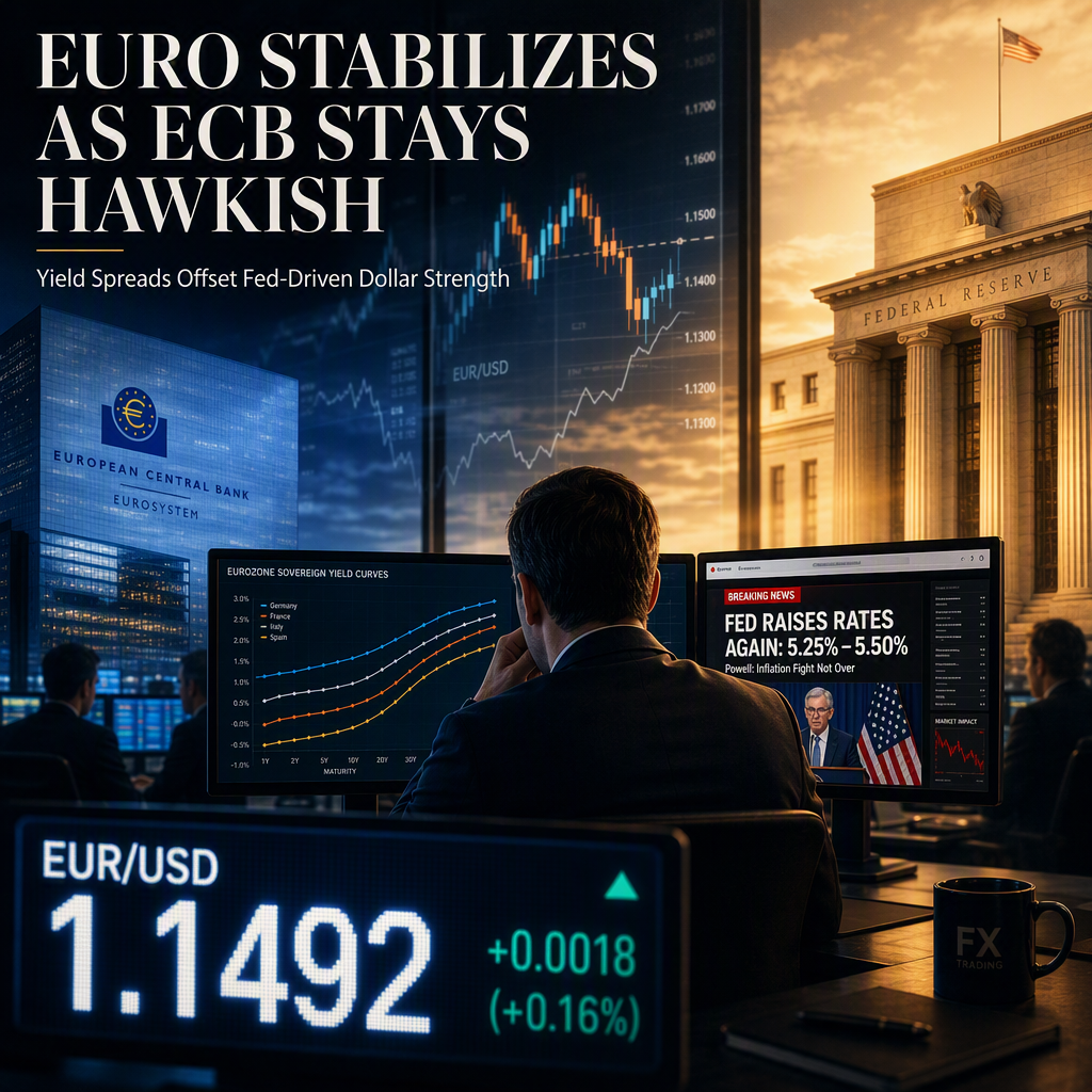Euro Stabilizes as ECB Hawkishness and Yield Spreads Offset Post-Fed Dollar Strength