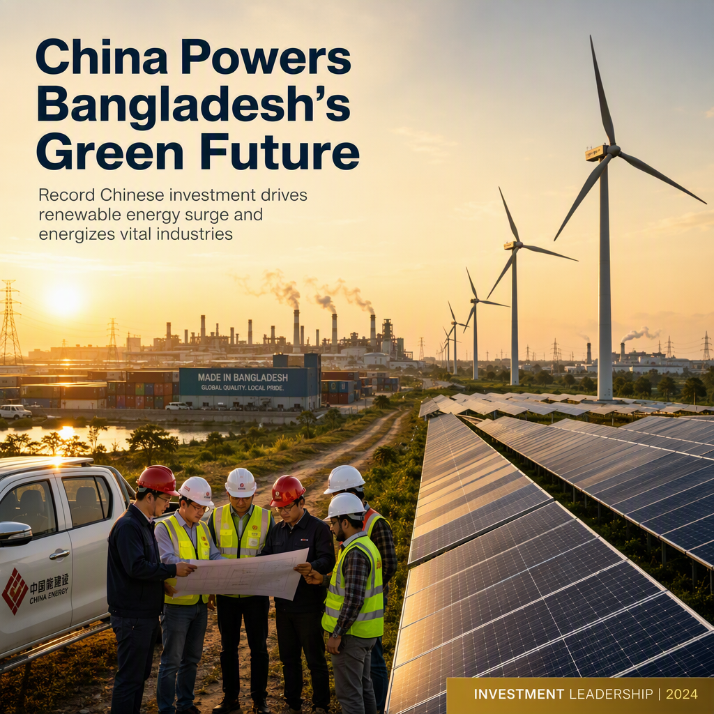 China Solidifies Lead as Bangladesh's Top Power Investor with Renewables Surge