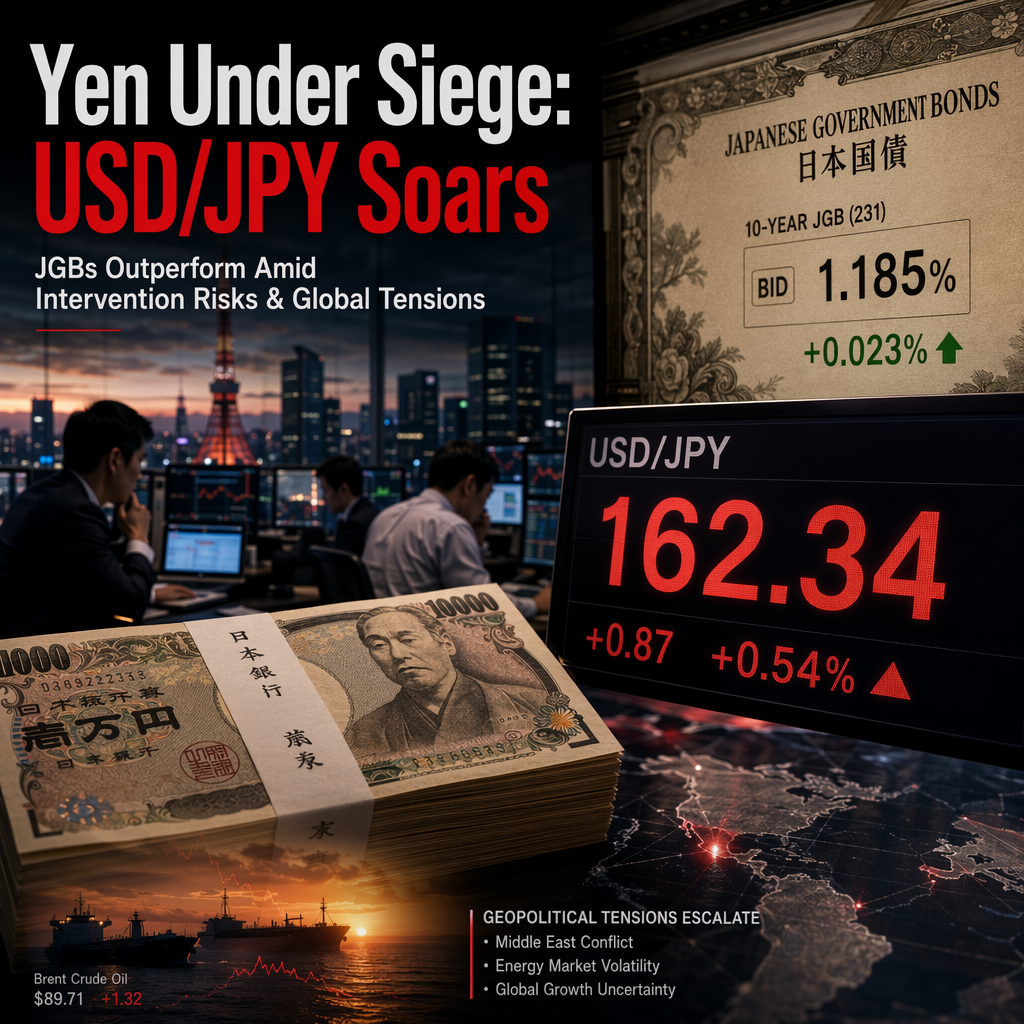 Japanese Yen Faces Pressure as USD/JPY Hits 40-Year Highs Amid JGB Outperformance and Intervention Risks