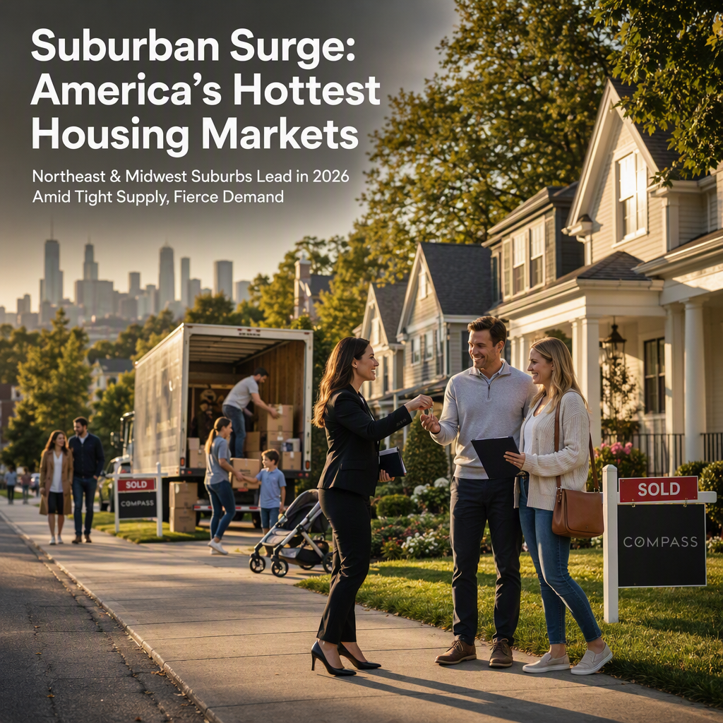 Northeast and Midwest Suburbs Dominate America's Hottest Housing Markets in 2026