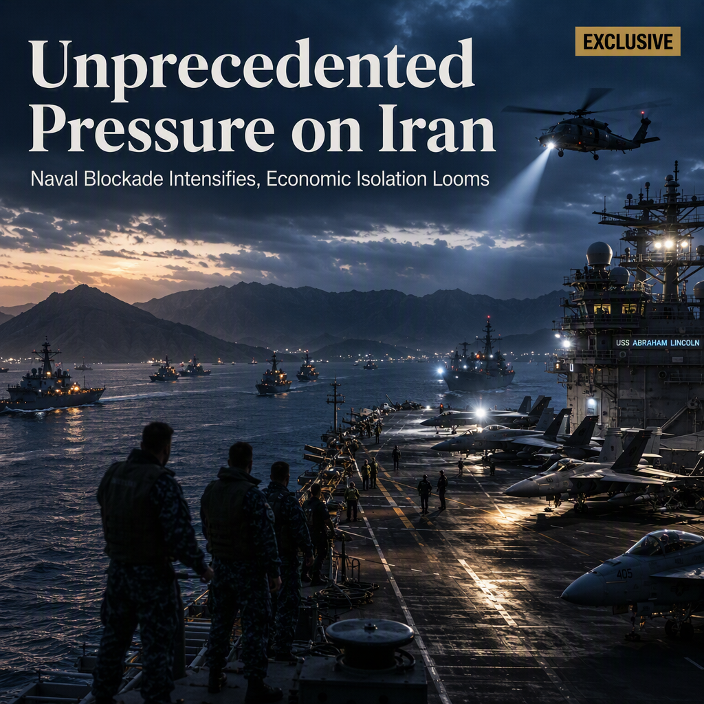 U.S. Announces Unprecedented Economic Measures on Iran Amid Ongoing Naval Blockade and Carrier Rotation