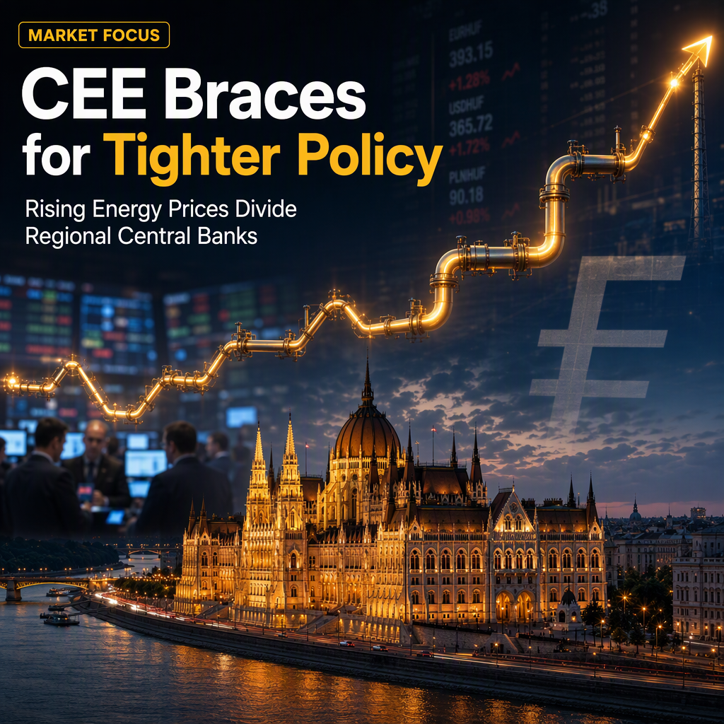 Rising Energy Prices Spur Tightening Bets Across CEE as Hungary Lowers Inflation Target but Holds Rates