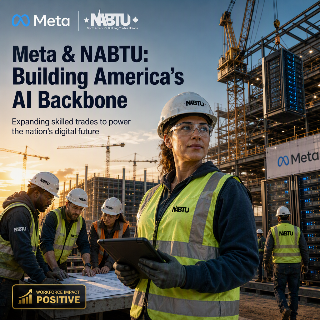Meta Partners with NABTU to Boost Skilled Trades Workforce for AI Infrastructure Expansion
