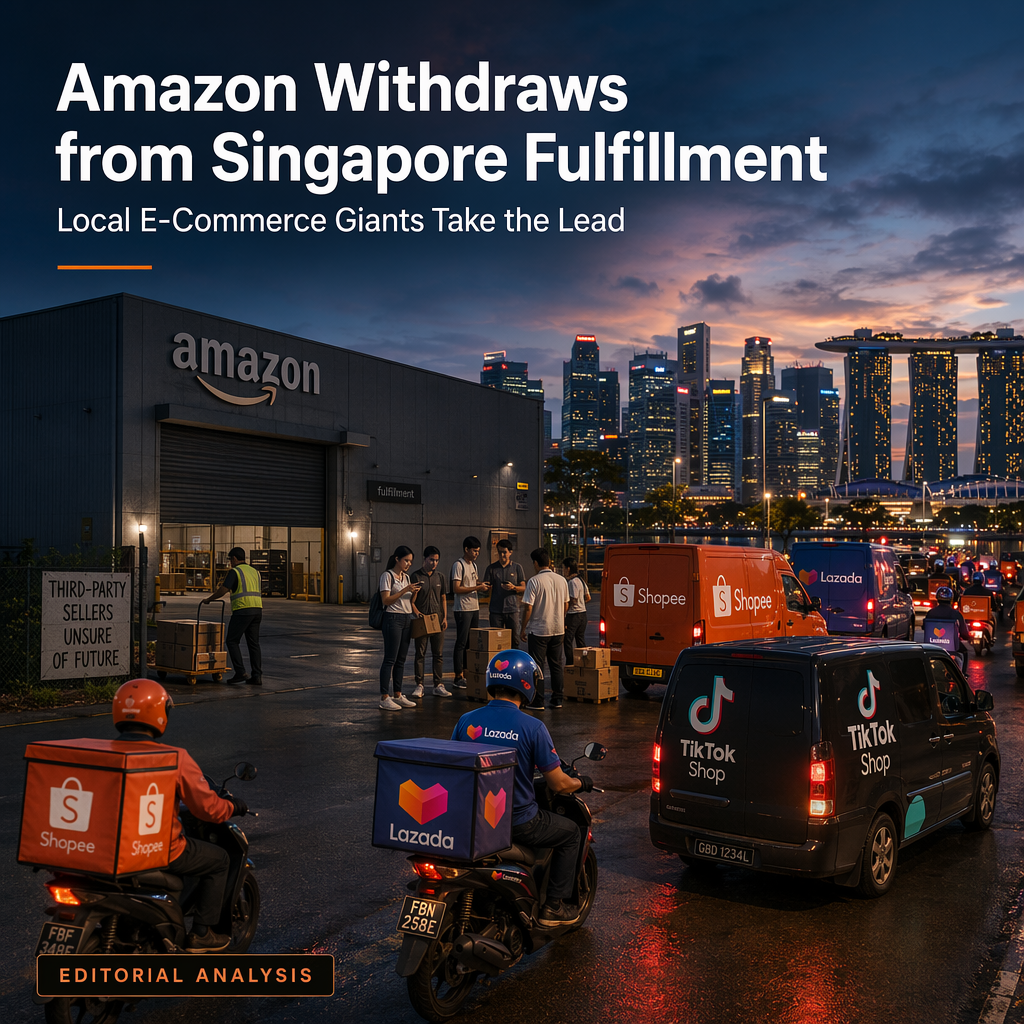 Amazon Retreats from Singapore Fulfillment Amidst Fierce Local E-Commerce Competition