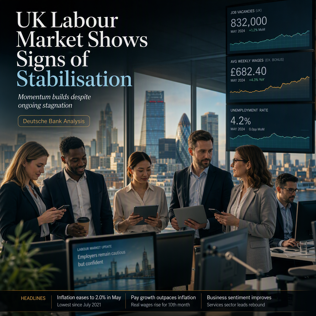 UK Labour Market Shows Signs of Stabilisation Amid Stagnation, Says Deutsche Bank
