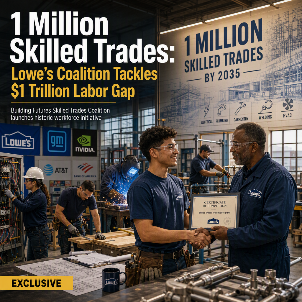 Lowe's Leads Coalition to Train 1 Million Skilled Tradespeople Amid $1 Trillion Labor Shortage