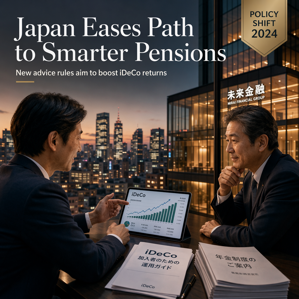 Japan Plans to Lift Ban on Investment Advice for iDeCo Pension Accounts