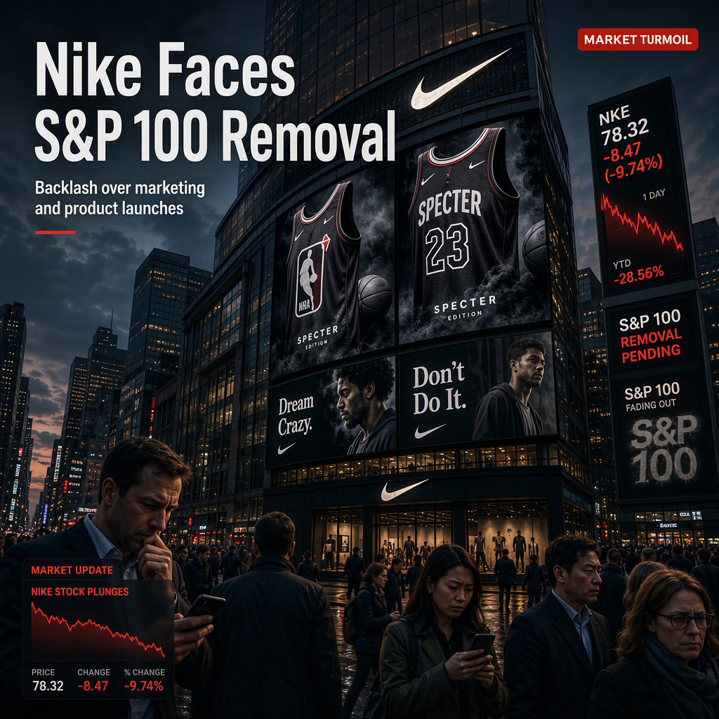 Nike Faces S&P 100 Removal Amid Backlash Over Marketing Decisions and Product Launches