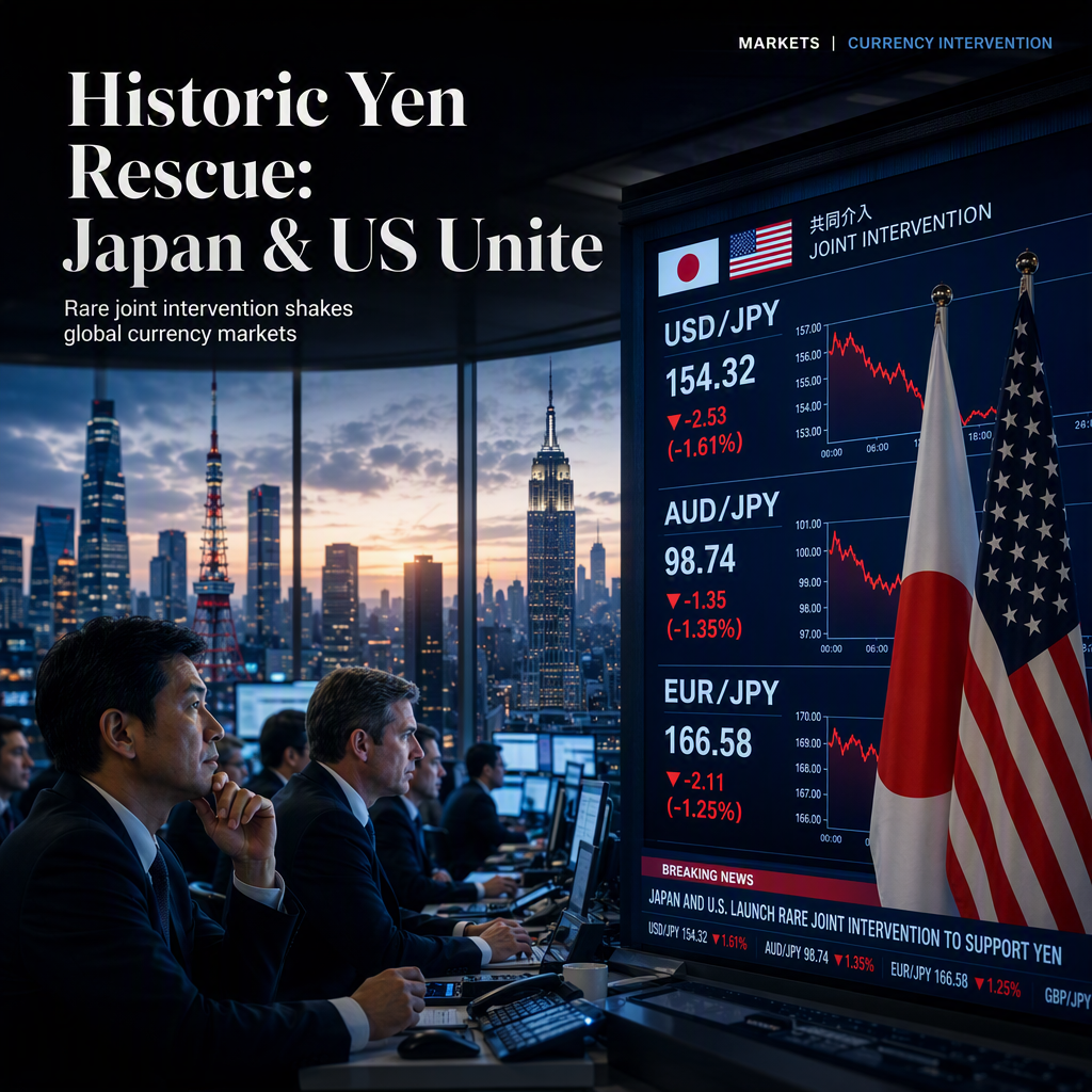 Japan and US Launch Rare Joint Intervention to Support Yen After Historic Slide