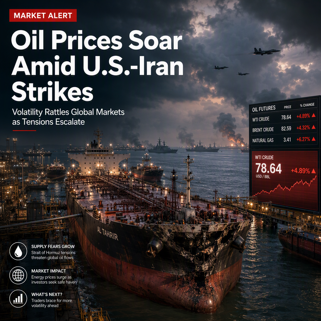 Oil Prices Surge to Multi-Month Highs as U.S.-Iran Strikes Escalate, Heightening Global Market Volatility