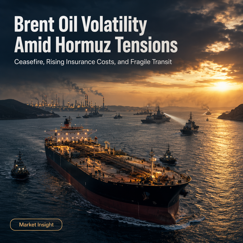 Brent Oil Retraces Gains Amid Fragile Ceasefire and Elevated Hormuz Risks