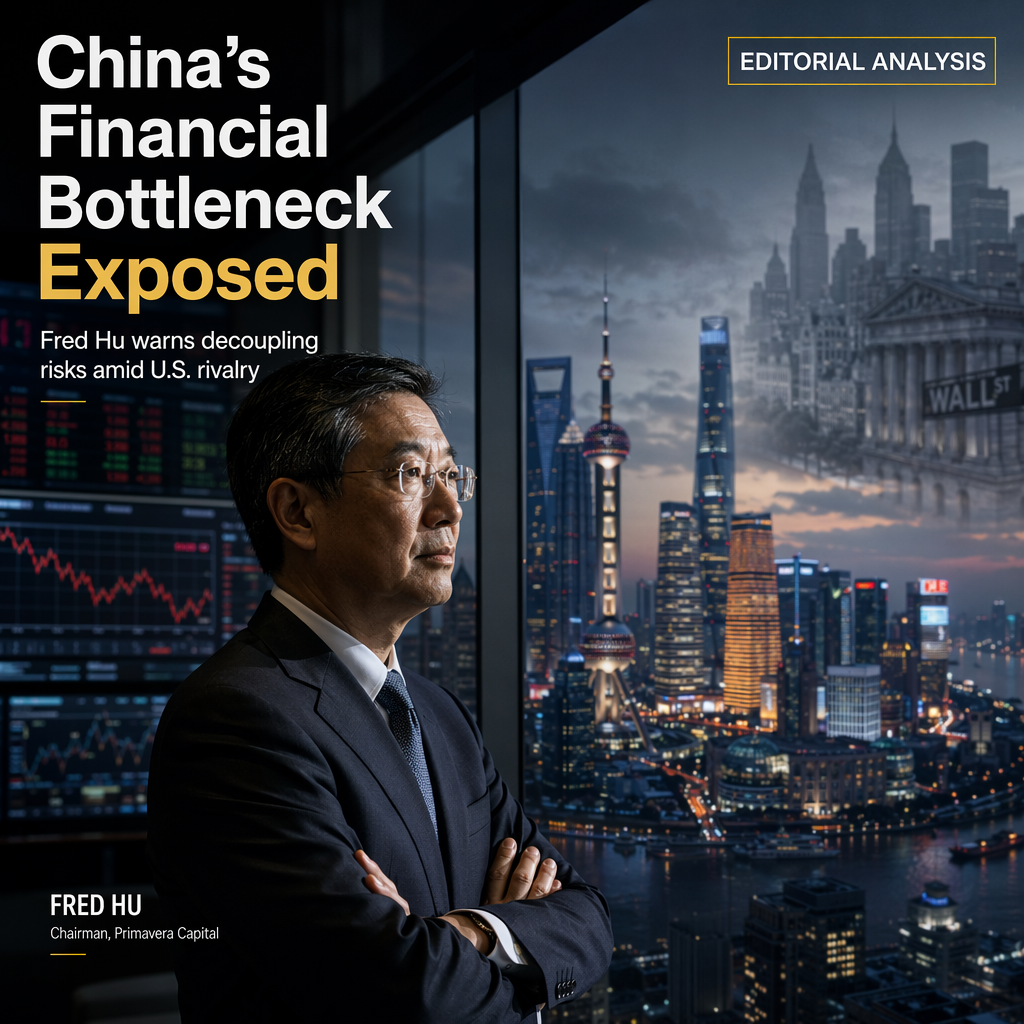 Primavera's Fred Hu Warns Finance Is China's Key Weakness Amid U.S. Rivalry
