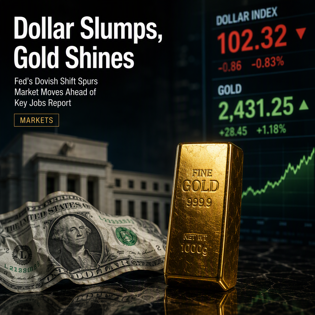 US Dollar Slides and Gold Surges as Fed's Waller Signals Dovish Stance Ahead of Key Jobs Report