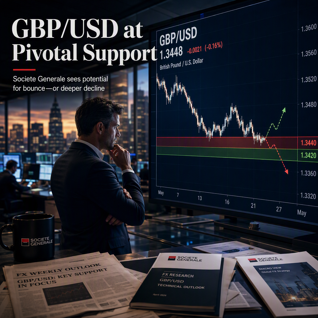 GBP/USD Eyes Key Support Zone as Societe Generale Highlights Potential for Bounce or Deeper Decline