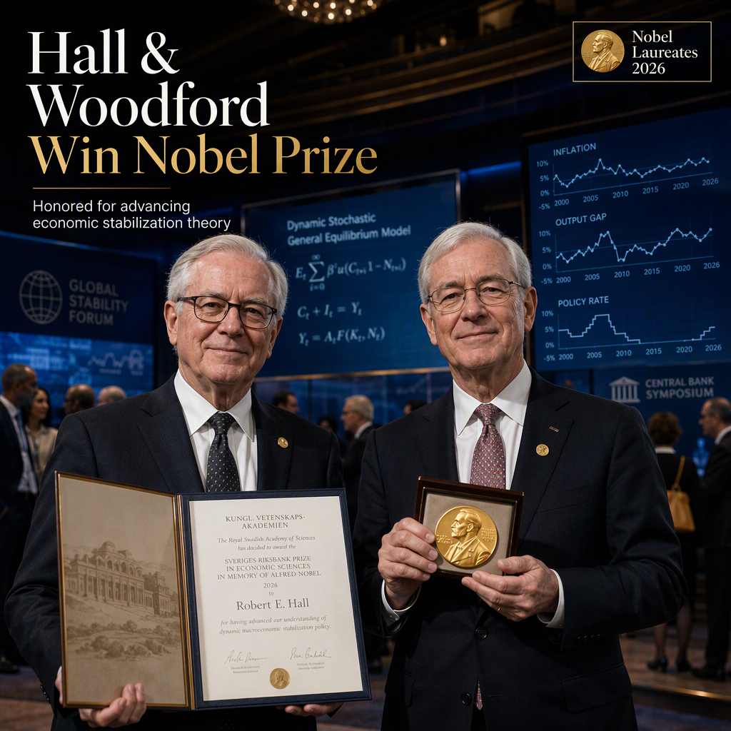 Robert E. Hall and Michael Woodford Win Nobel Prize for Advancing Economic Stabilization Theory
