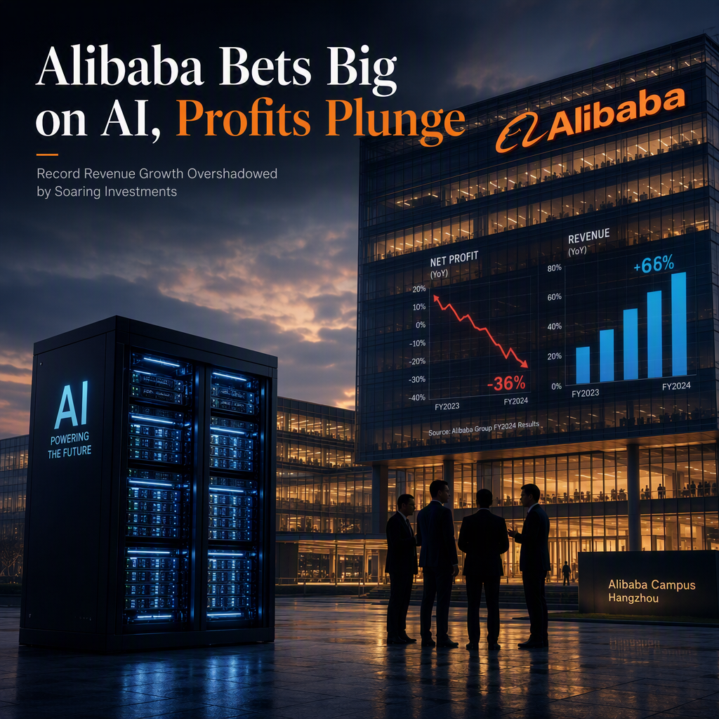 Alibaba's AI Investments Slash Profits Despite Strongest Revenue Growth in Years