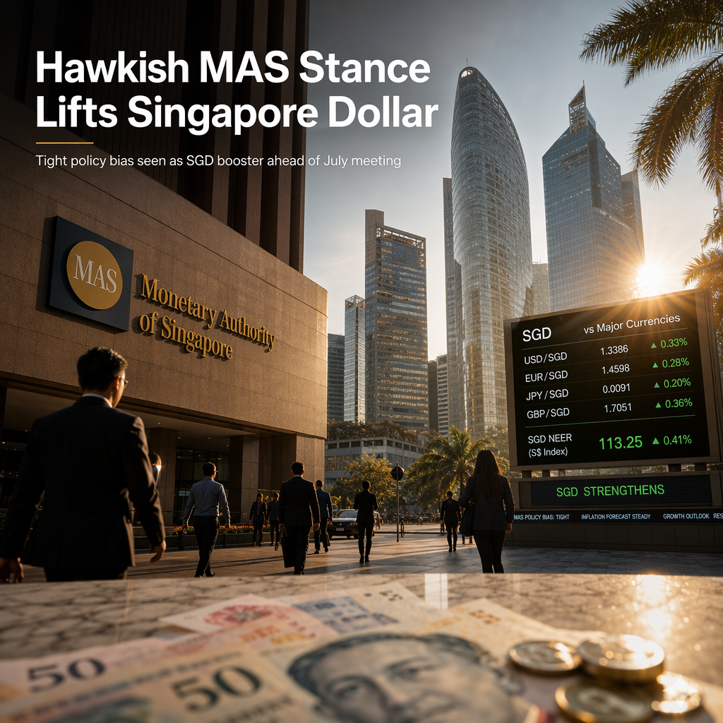 Hawkish MAS Policy Stance Seen Supporting Singapore Dollar Ahead of July Meeting