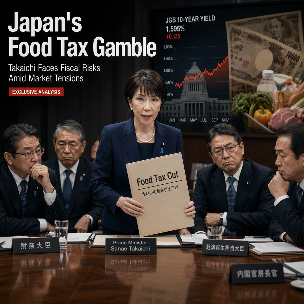 Japan's Prime Minister Takaichi Advances Food-Tax Cut Amid Rising Fiscal Risks and JGB Yields