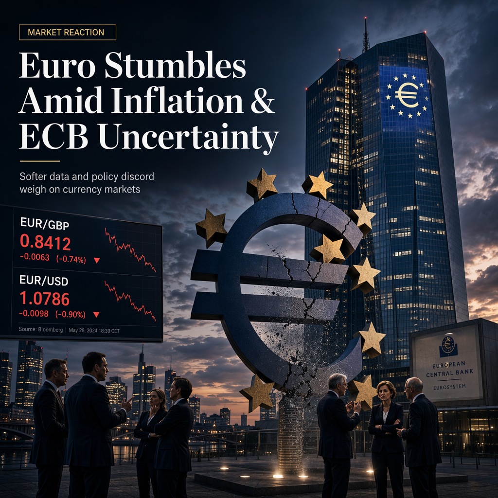 Euro Weakens as Softer Eurozone Inflation and Divided ECB Dampen Rate Hike Prospects