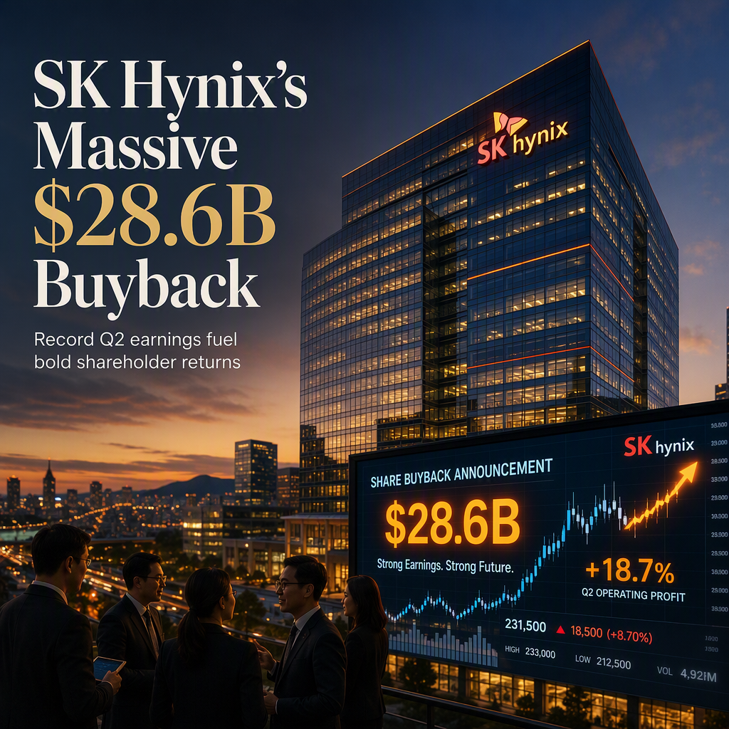 SK Hynix Unveils $28.6 Billion Share Buyback After Record Q2 Earnings