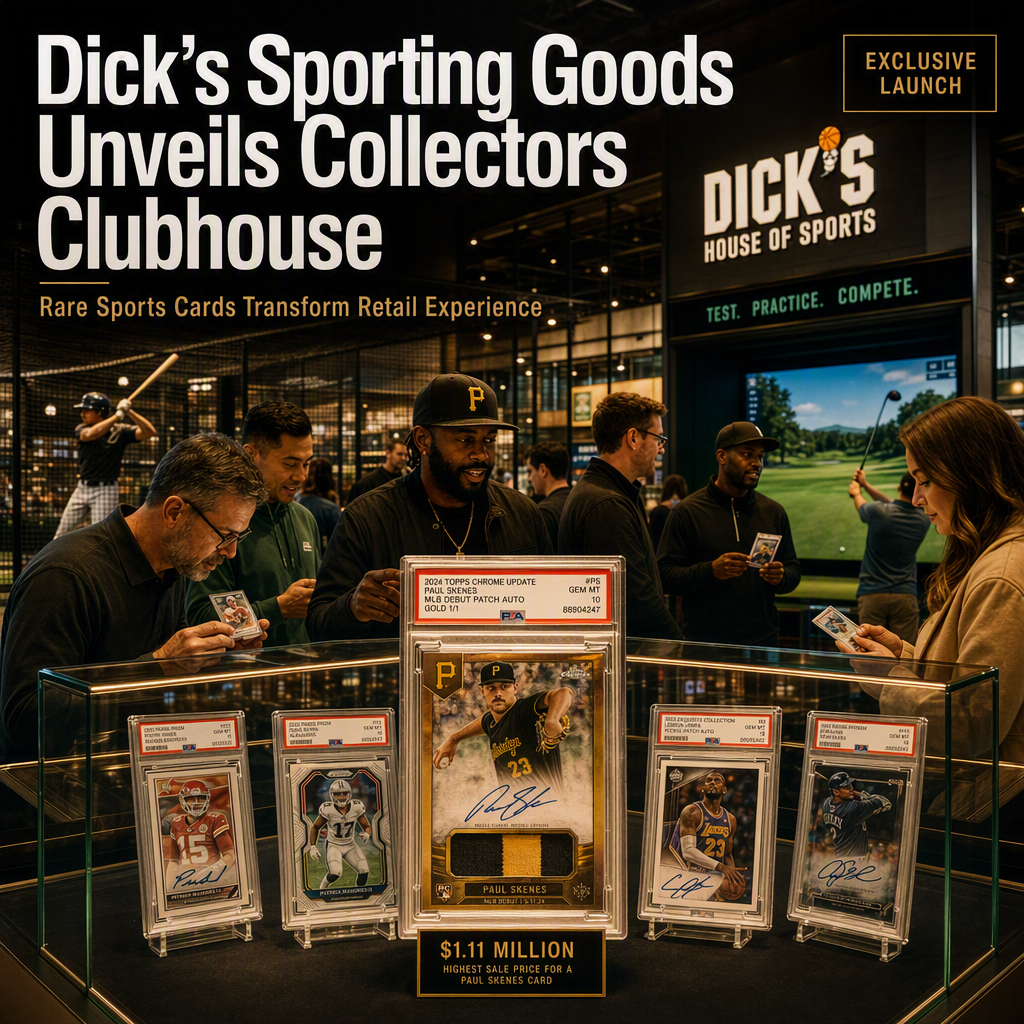 Dick's Sporting Goods Enters High-End Sports Card Market with Collectors Clubhouse Launch