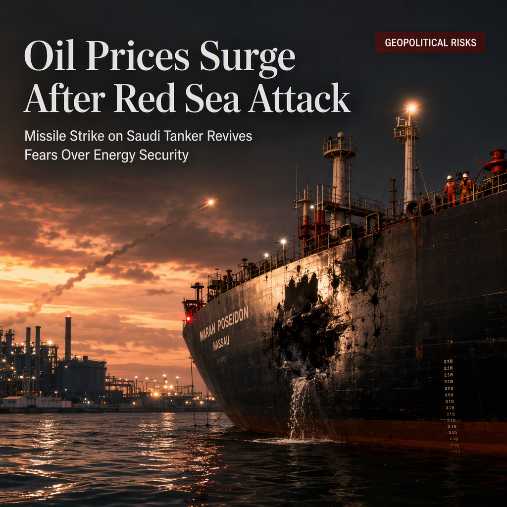 Oil Prices Rise as Houthi Missile Attack on Saudi Tanker Highlights Geopolitical Risks