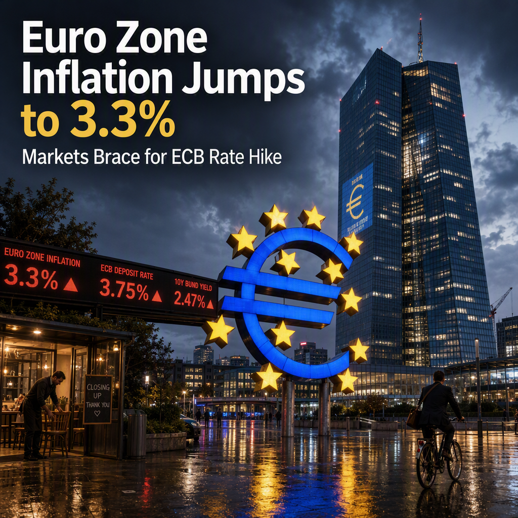 Euro Zone Inflation Surges to 3.3% in August, Fueling Expectations for ECB Rate Hike