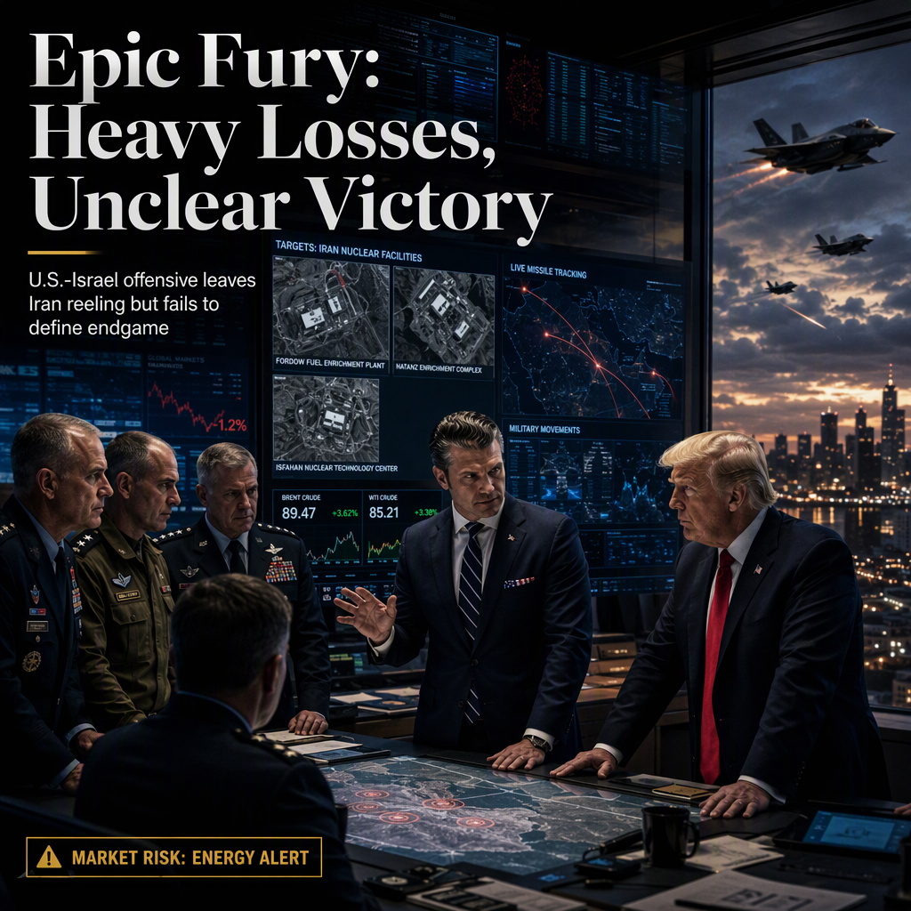 U.S. and Israel Launch Operation Epic Fury Against Iran, Seven Months of Conflict Yield Heavy Losses but Unclear Political Outcome