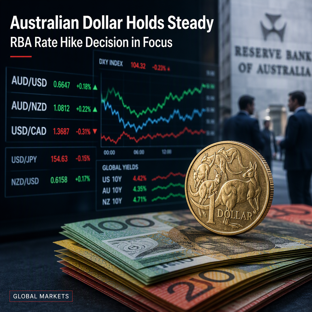 Australian Dollar Holds Steady as RBA Rate Hike Looms Amid Global Yield Divergence