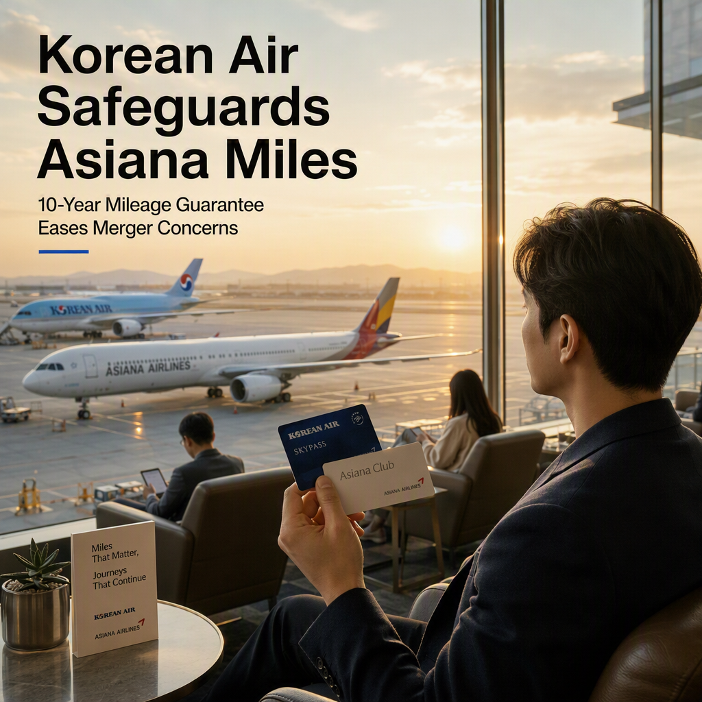 Korean Air to Preserve Asiana Mileage Program for 10 Years Post-Merger