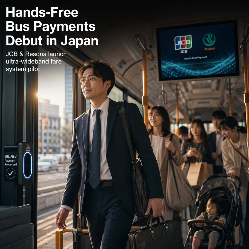 JCB and Resona to Pilot Hands-Free Bus Fare Payments in Japan Using Ultra-Wideband Technology