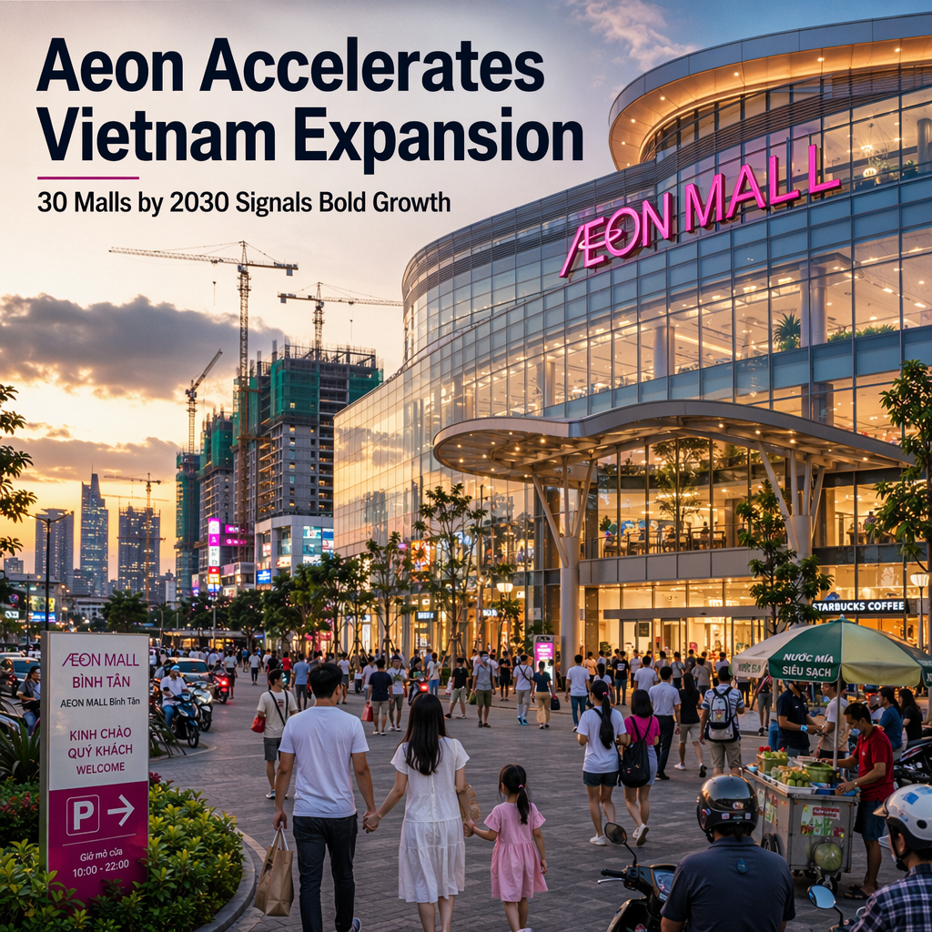 Aeon Plans Aggressive Expansion in Vietnam, Targets 30 Malls by 2030