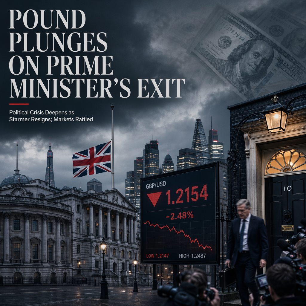 British Pound Falls as UK Prime Minister Keir Starmer Resigns Amid Political Turmoil