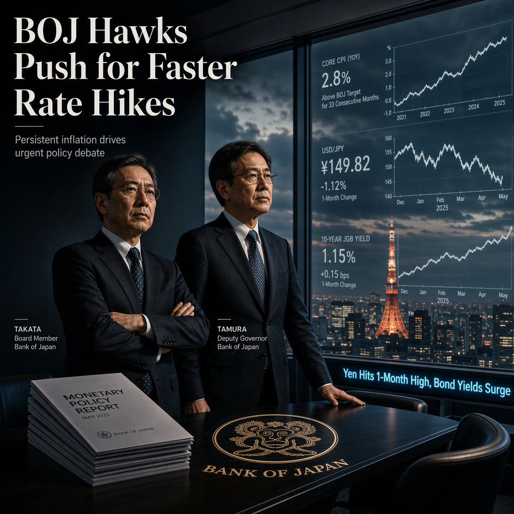 BOJ Hawks Intensify Calls for Accelerated Rate Hikes Amid Persistent Inflation