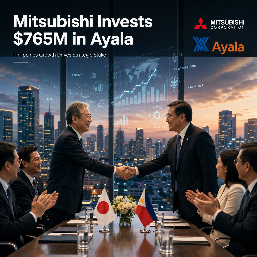 Mitsubishi Corp. Invests $765 Million to Raise Ayala Stake to 20% Amid Philippine Growth Prospects