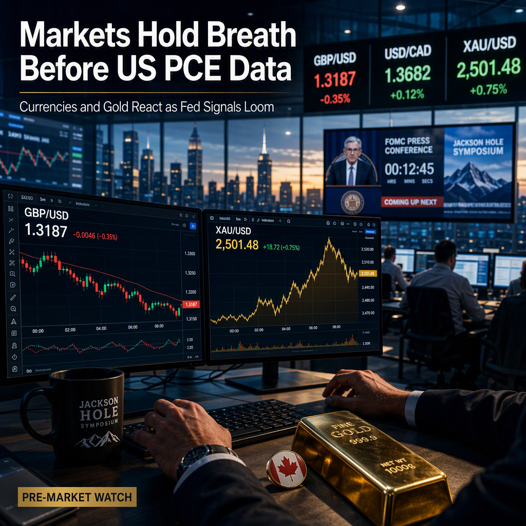 Markets Await US PCE Inflation Data as Currencies and Gold React Ahead of Fed Signals