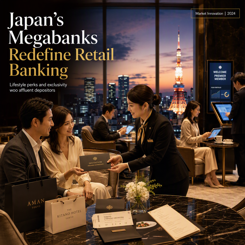 Japan's Megabanks Launch Lifestyle Perks to Attract Affluent Retail Depositors