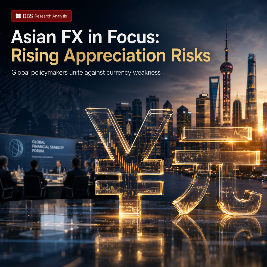 DBS Flags Rising Asian FX Appreciation Risks Amid Global Pushback on Currency Weakness