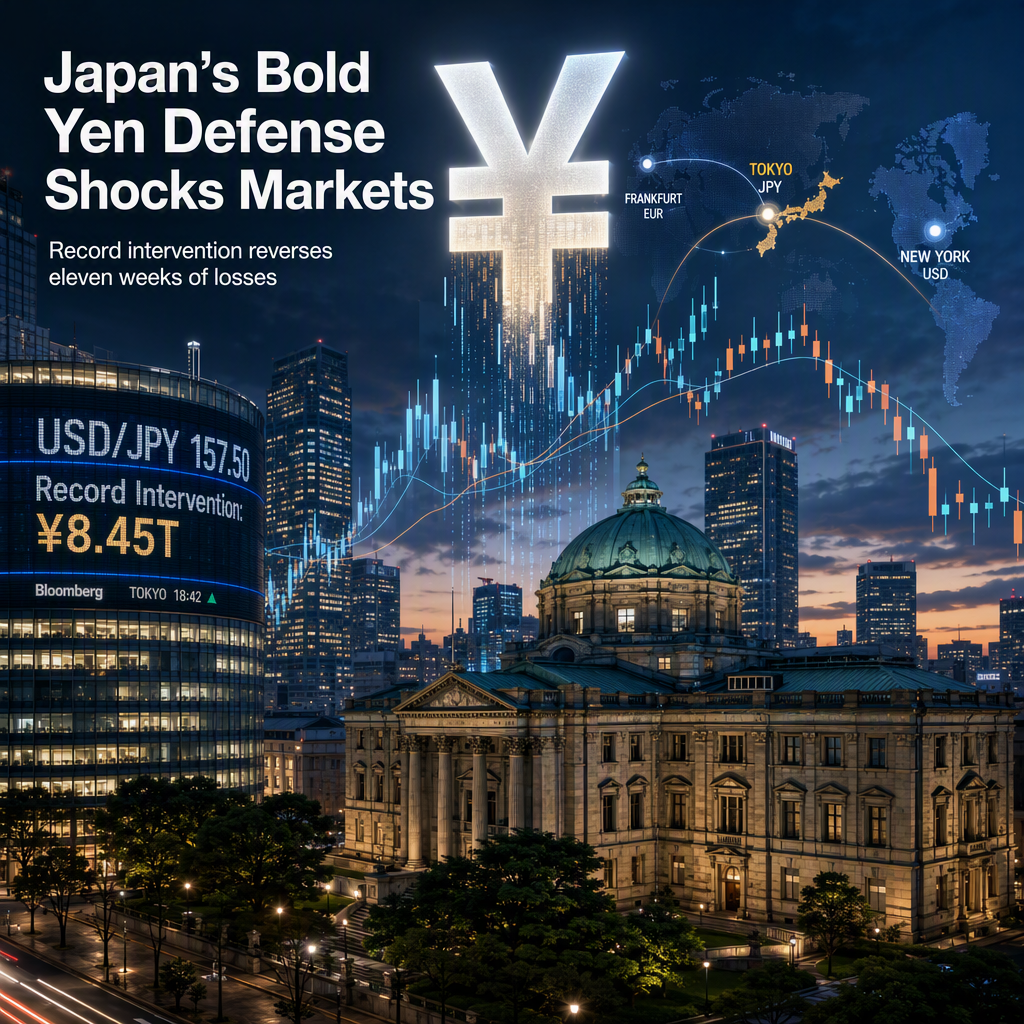 Record Japanese Yen Intervention Reverses Eleven Weeks of Depreciation Amid Global Currency Shifts