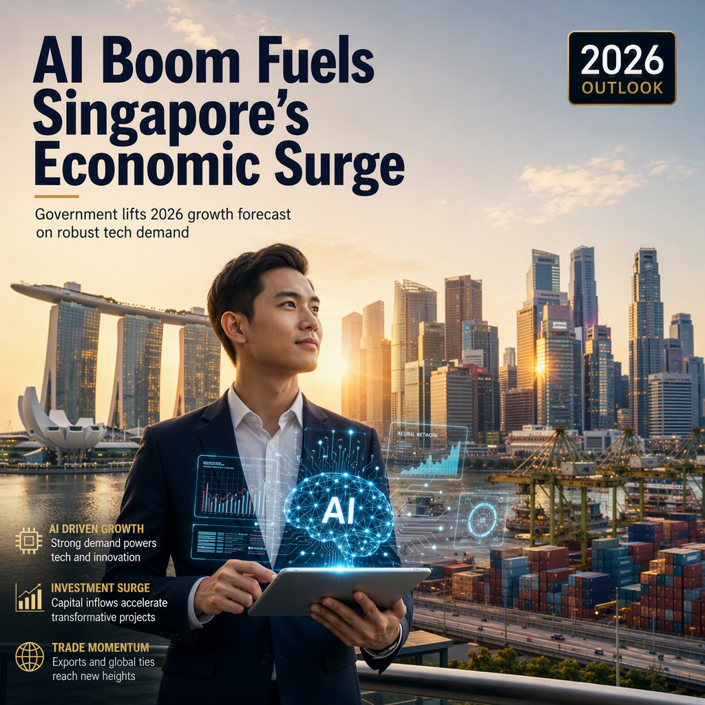 Singapore Lifts 2026 Growth Forecast as AI Demand Drives Robust Expansion