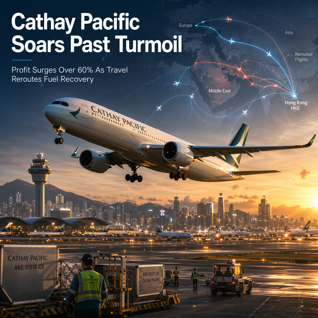 Cathay Pacific Projects Over 60% Profit Surge Amid Middle East Turmoil