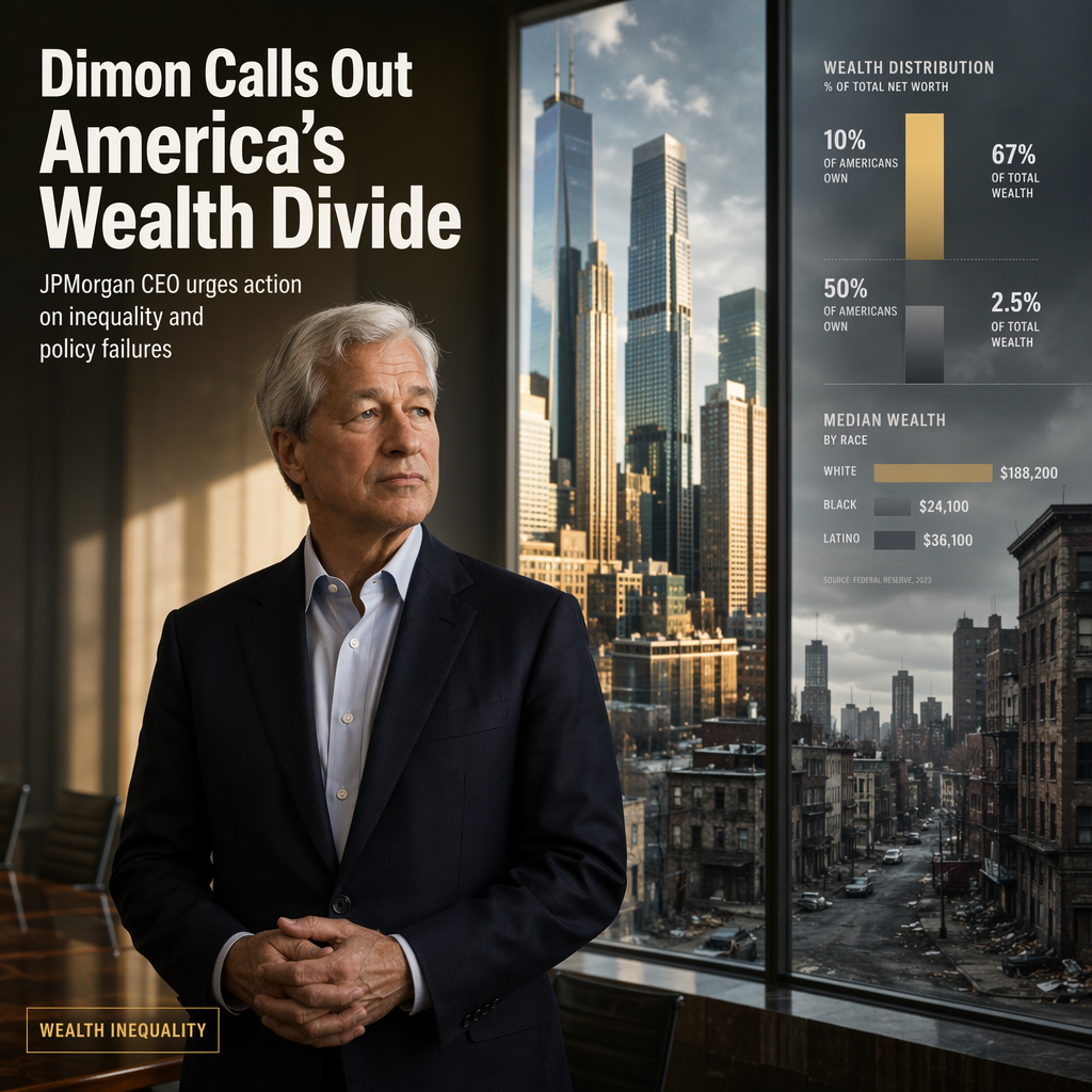 Jamie Dimon Acknowledges Growing Anti-Rich Sentiment, Cites Policy Failures and Wealth Inequality
