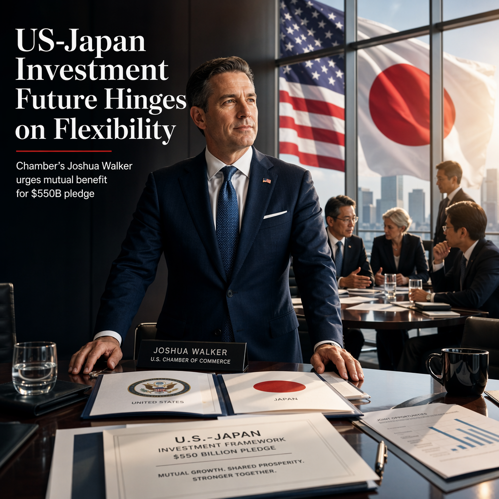 Incoming US Chamber Executive Calls for Flexibility in Japan's $550 Billion US Investment Pledge