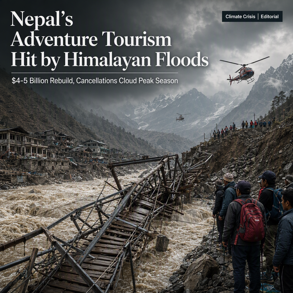 Nepal's Adventure Tourism Faces Crisis as Himalayan Floods Trigger $4-5 Billion Rebuild and Booking Cancellations