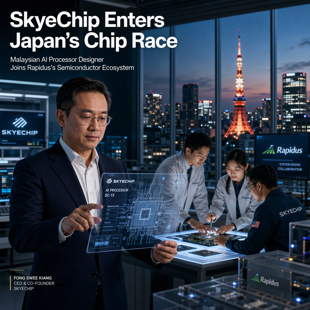 Malaysia's SkyeChip Eyes Japanese Market, Joins Rapidus Semiconductor Ecosystem